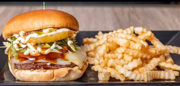 Hawian Pinaple Swiss Burger